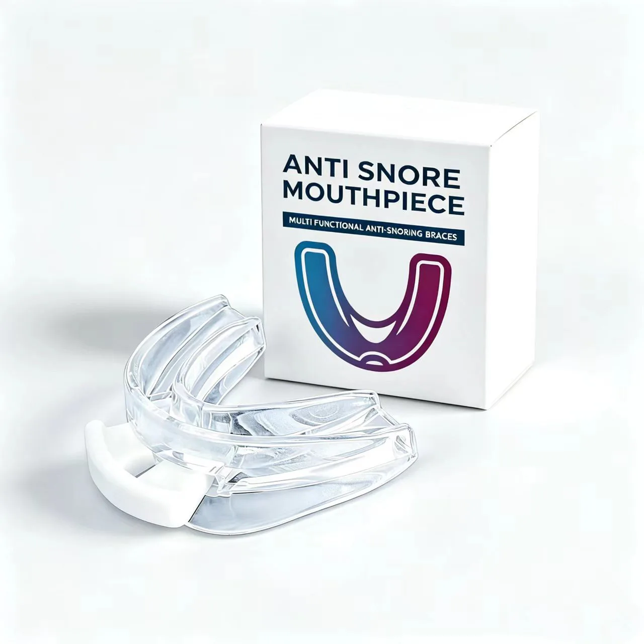 Anti‑Snore Mouthpiece, Adjustable Snoring Solution Mouth Guard, Comfortable Sleep Anti Snoring Device for Men Women to Reduce Sn