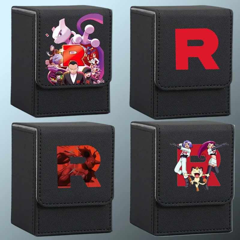 anime-pokemon-presente-equipe-foguete-r-logotipo-auto-feito-caixa-de-armazenamento-de-cartao-de-couro-jessie-james-meowth-classicos-jogo-colecao-cartao-brinquedos