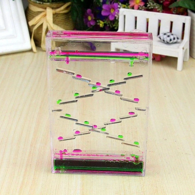 Hourglass Timer Mixed Color Two-color Oil Drop Ladder Liquid Water Oil Drop Creative Decoration Birthday Gift Timer Home Decor