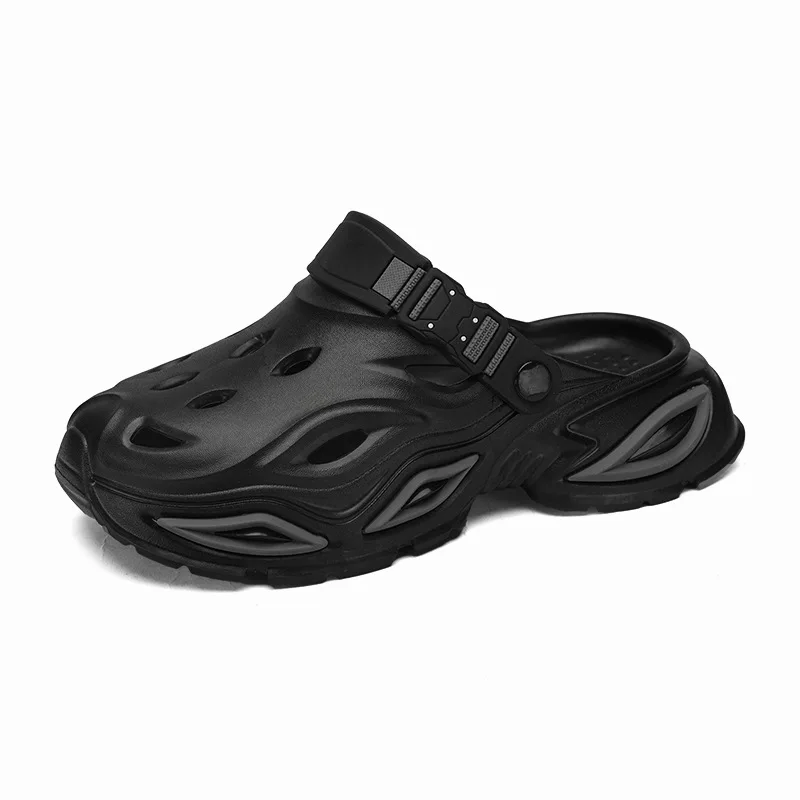 

Explosive Hole Shoes for Men 2025 New Summer Wear Anti slip and Odor proof Men's Dual purpose Driving Baotou Beach Sandals