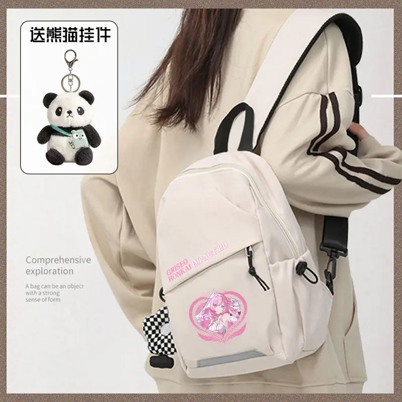 Honkai Impact 3 Chest Men's Crossbody Waterproof Sports Casual Backpack Women's Portable Lightweight Single Shoulder Bag ANI