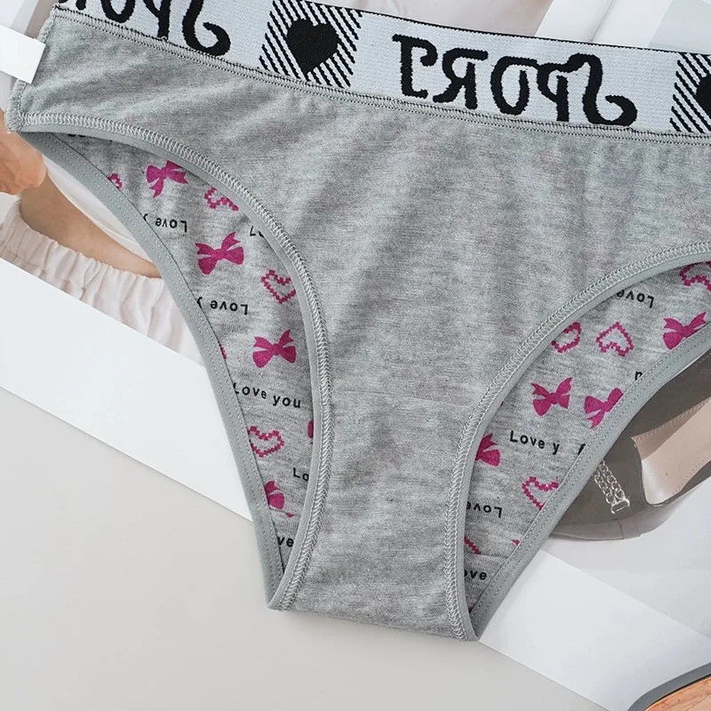 New Cute Women's Cotton Crotch Triangle Pants Elastic Breathable High Slit Comfortable Underwear Feminine Design