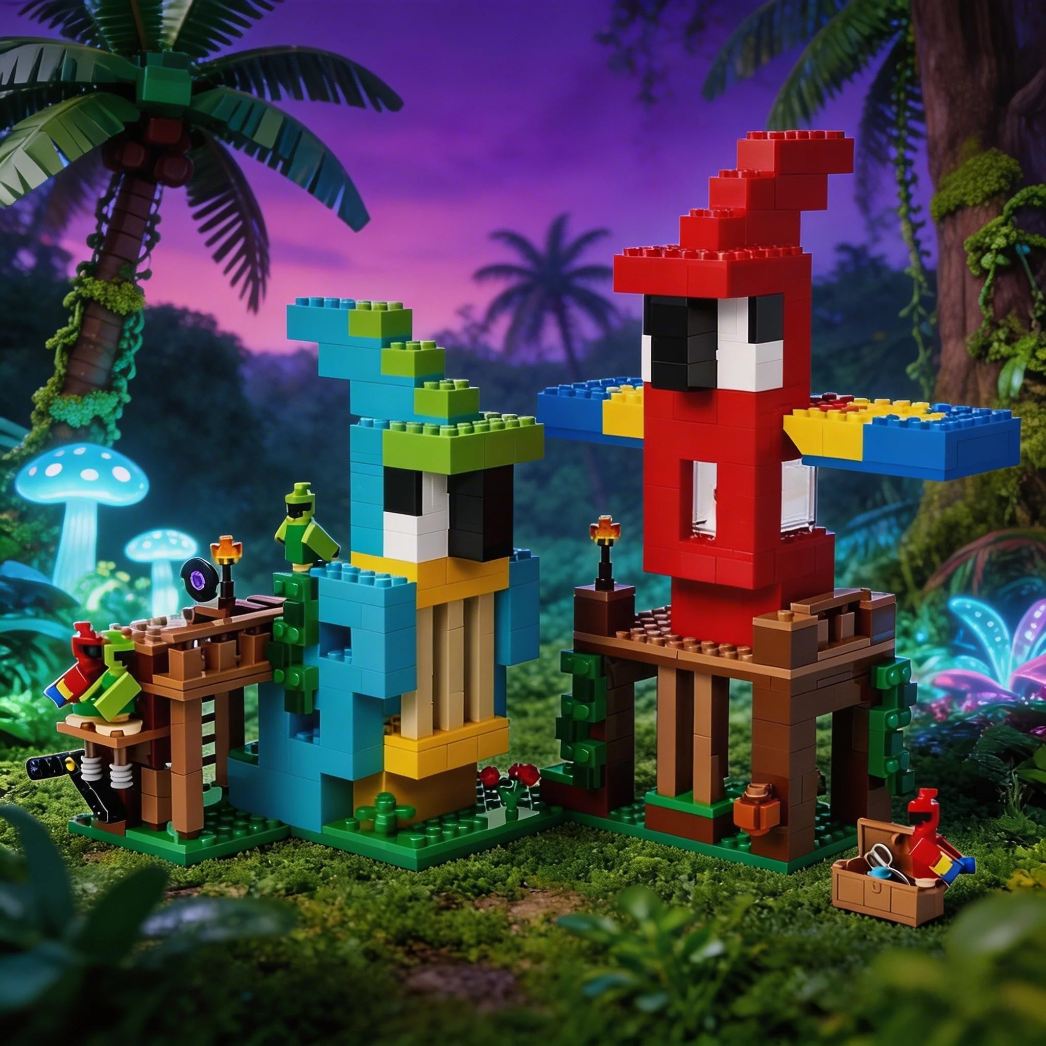 

2026 Creative brick Series building Blocks Parrot Bird House Toys Holiday Birthday Gifts