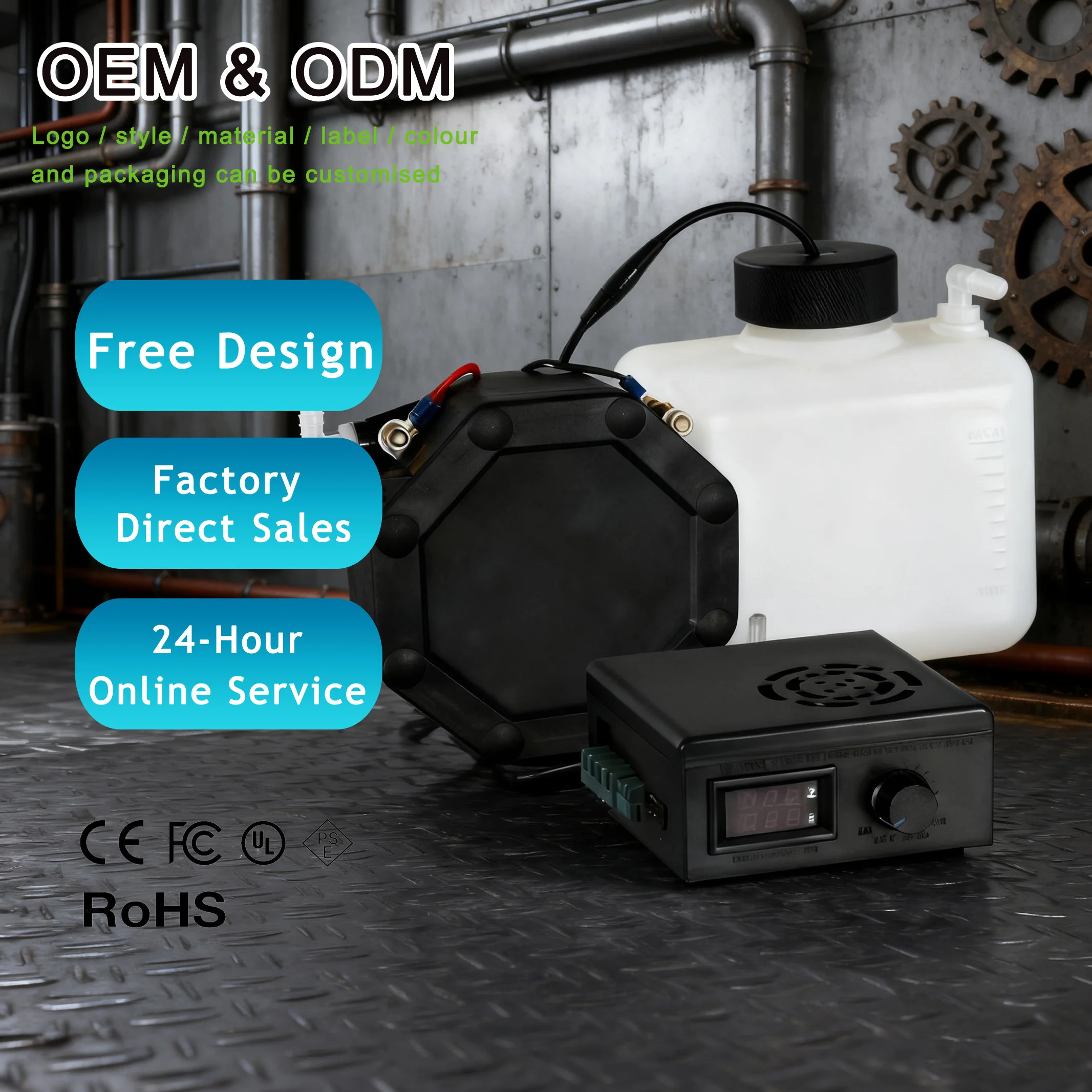 2026 Factory OEM Universal 1.8L Pem DC12V Hho System Car Kit Machine Hydrogen Generator Hho 12v Hho Generator Kit for Truck