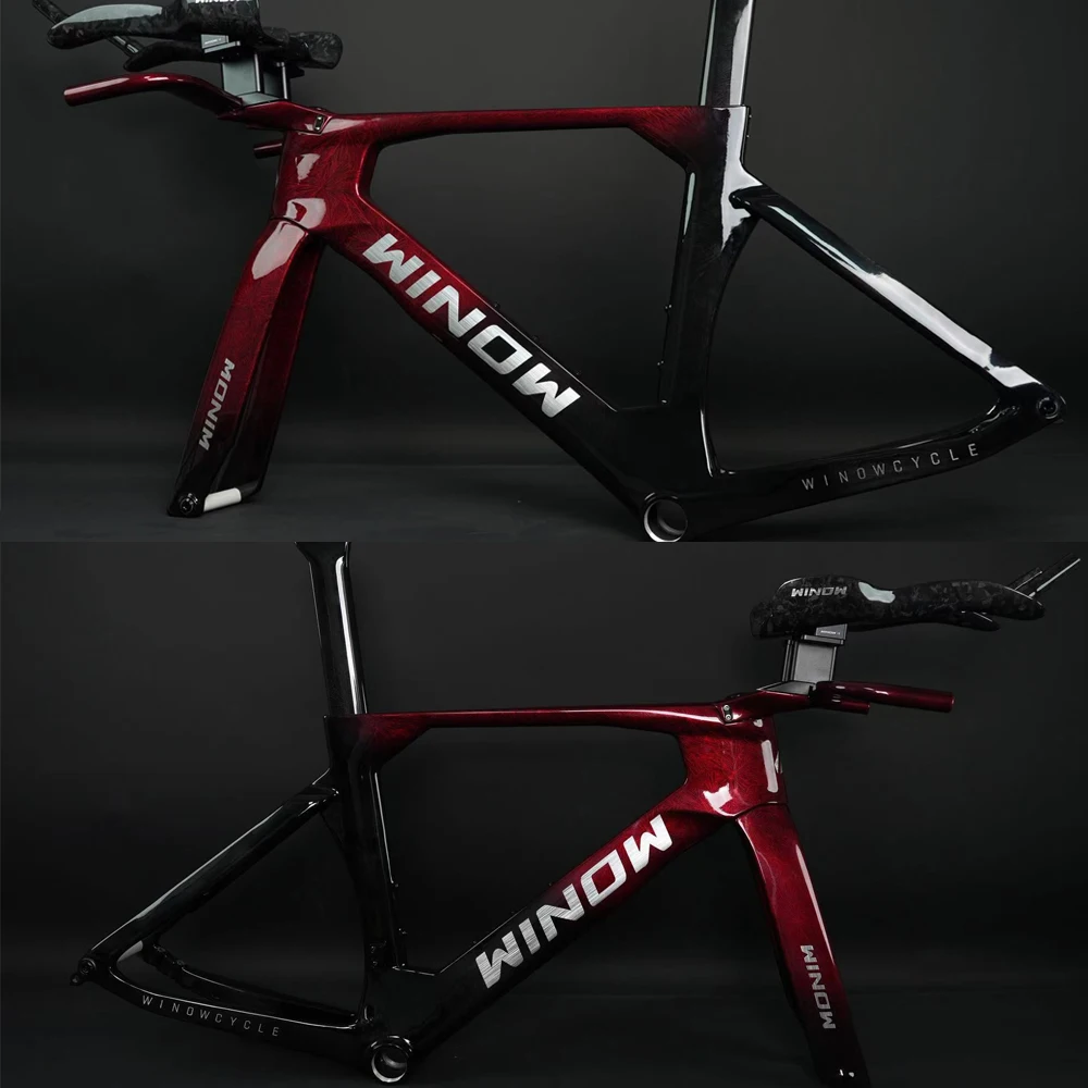 Winow 2025 Carbon TT Frameset Model TT129 700*28C Disc Brake Road