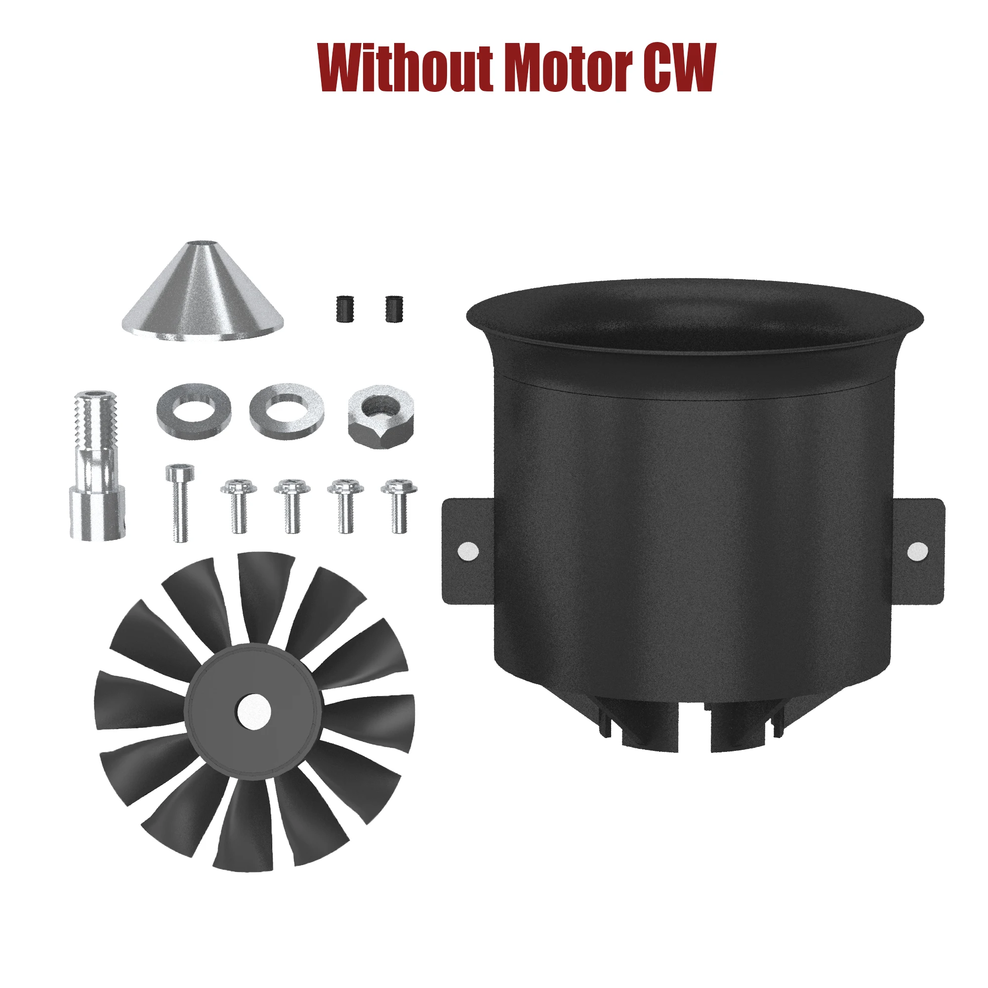 QX-Motor 70mm EDF 12 Blades Ducted Fan CW/CCW QF3027-2200KV 6S Brushless Motor for Remote Control Toy Parts