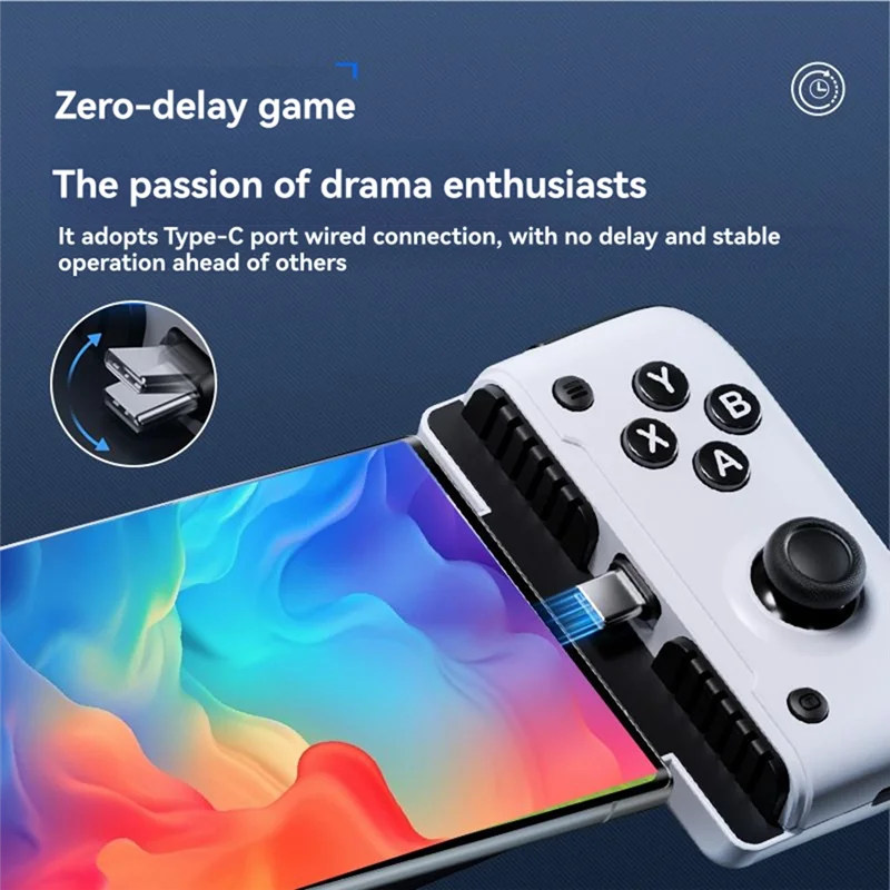 【Terlaris!】Pengontrol Ponsel M05 Tipe C untuk Game Pass Cloud Gaming untuk Iphone Seri 15/16, Xcloud, Pemetaan, Hall