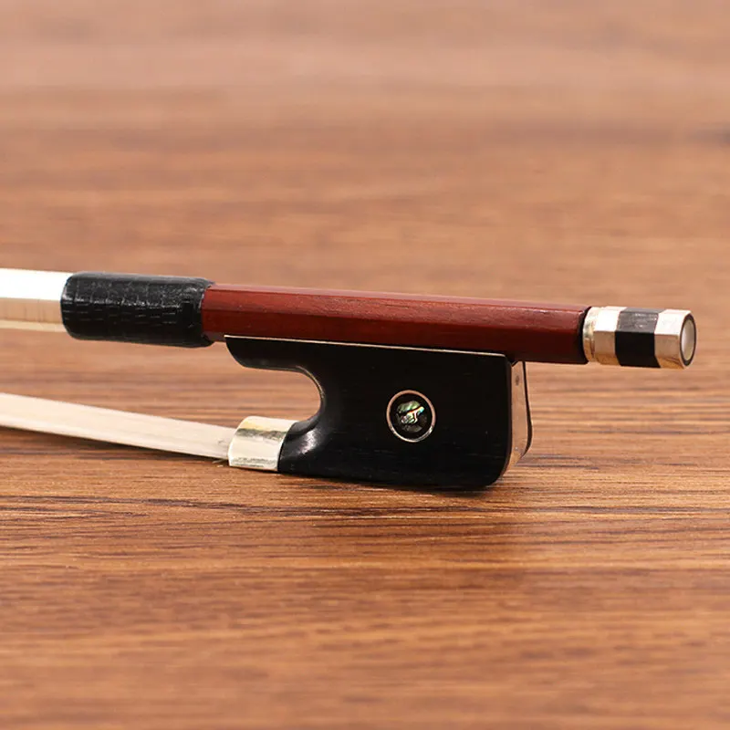 Violin Bow Genuine Horsehair, 4/4 Size Viola Bow, Professional Performance, Durable and Balanced