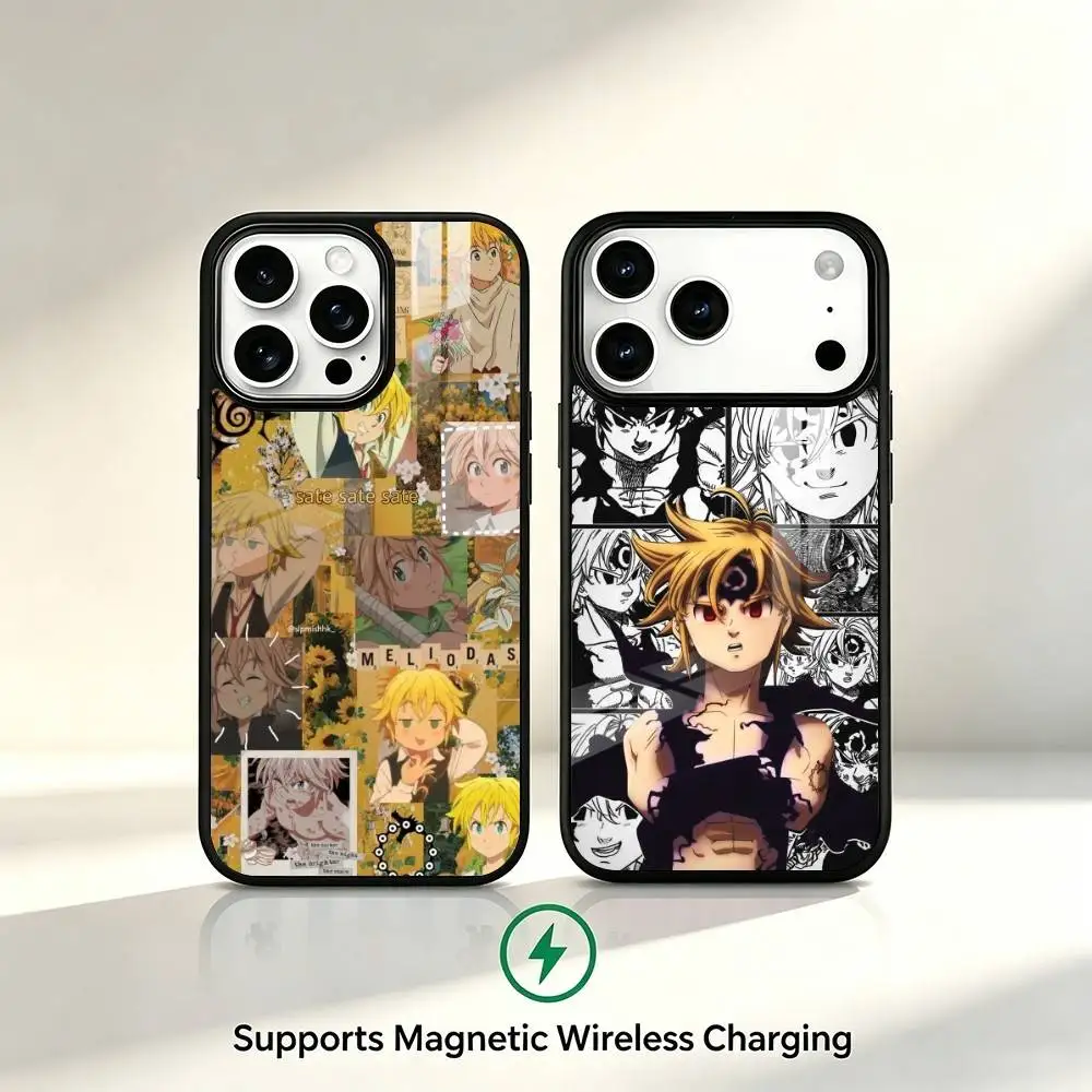 M-Meliodas The Seven Deadly Sins Phone Case For iPhone17,16,15,14,13,12,11 Plus,Pro Allows magnetic wireless charging