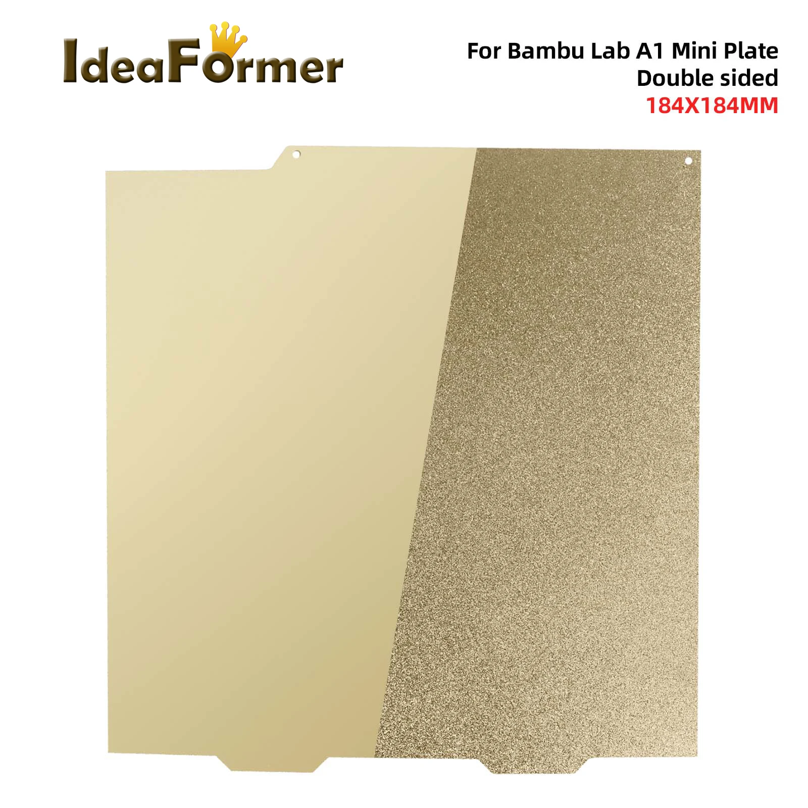 

184x184mm For Bambu Lab A1 Mini Build Plate Texture PEI Sheet PEO PET Spring Steel Sheet Cold Plate for 3D Printer Bambulab A1Mi