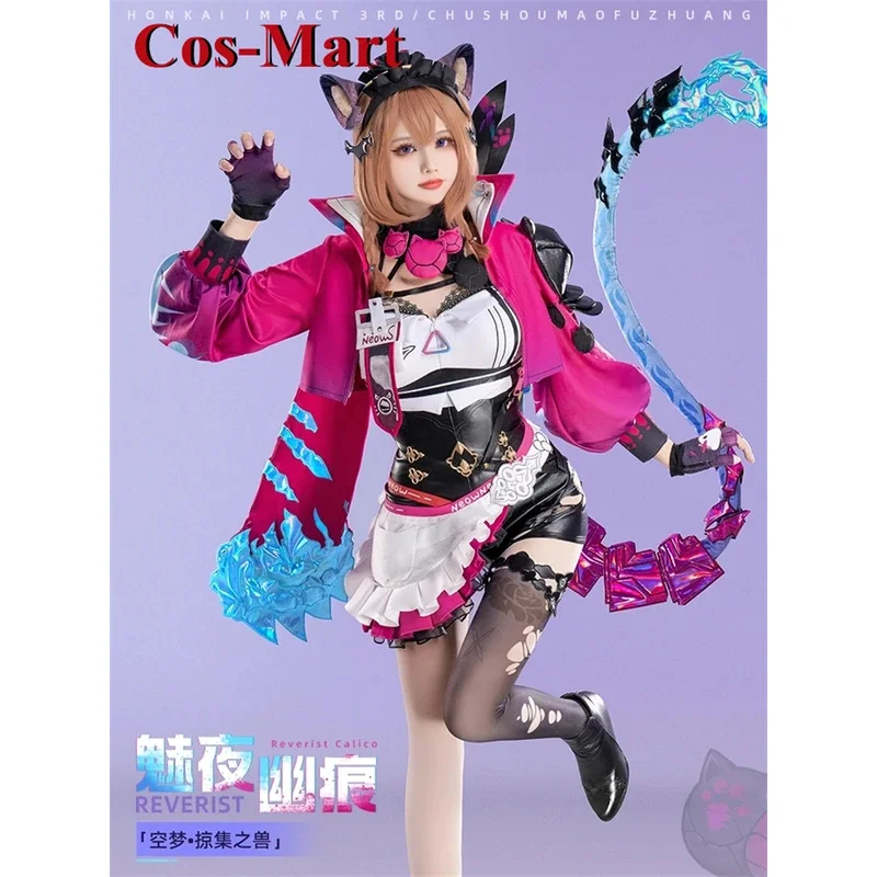 

Cos-Mart Game Honkai Impact 3 Pardofelis Cosplay Costume Reverist Calico Jumpsuits Coat Female Role Play Clothing Shadows Night