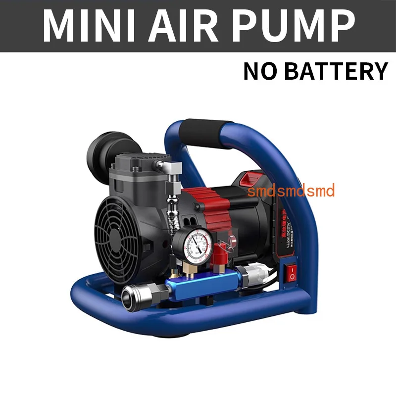 

Bateria lítio pequeno compressor mini bomba portátil compressor do carro bomba de ar para trabalhar madeira