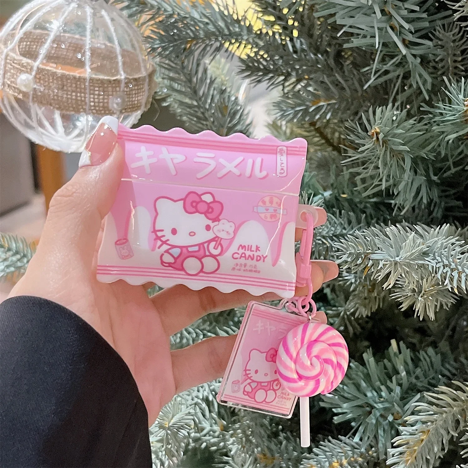 Cute Hellos Kitties With Candy pendant For AirPods 3 Case AirPods 1 2 AirPods Pro 2 Case IPhone Earphone Accessories Cover
