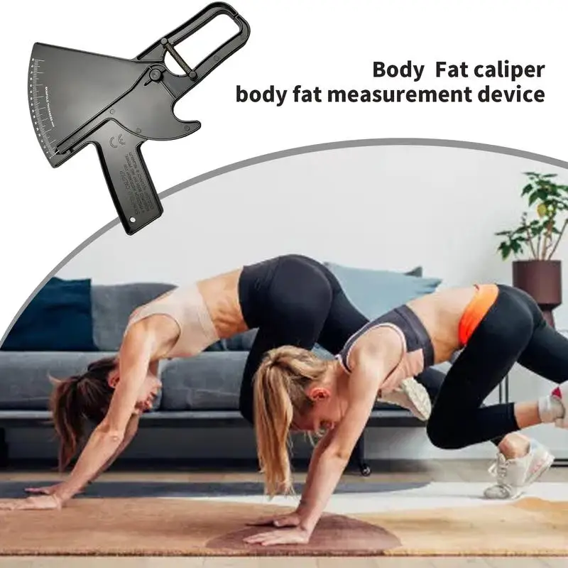 Body Fat Caliper Skinfold Caliper 0-88mm Body Fat Caliper Handheld Double Spring Fat Tape Professional Portable Measure Tool For