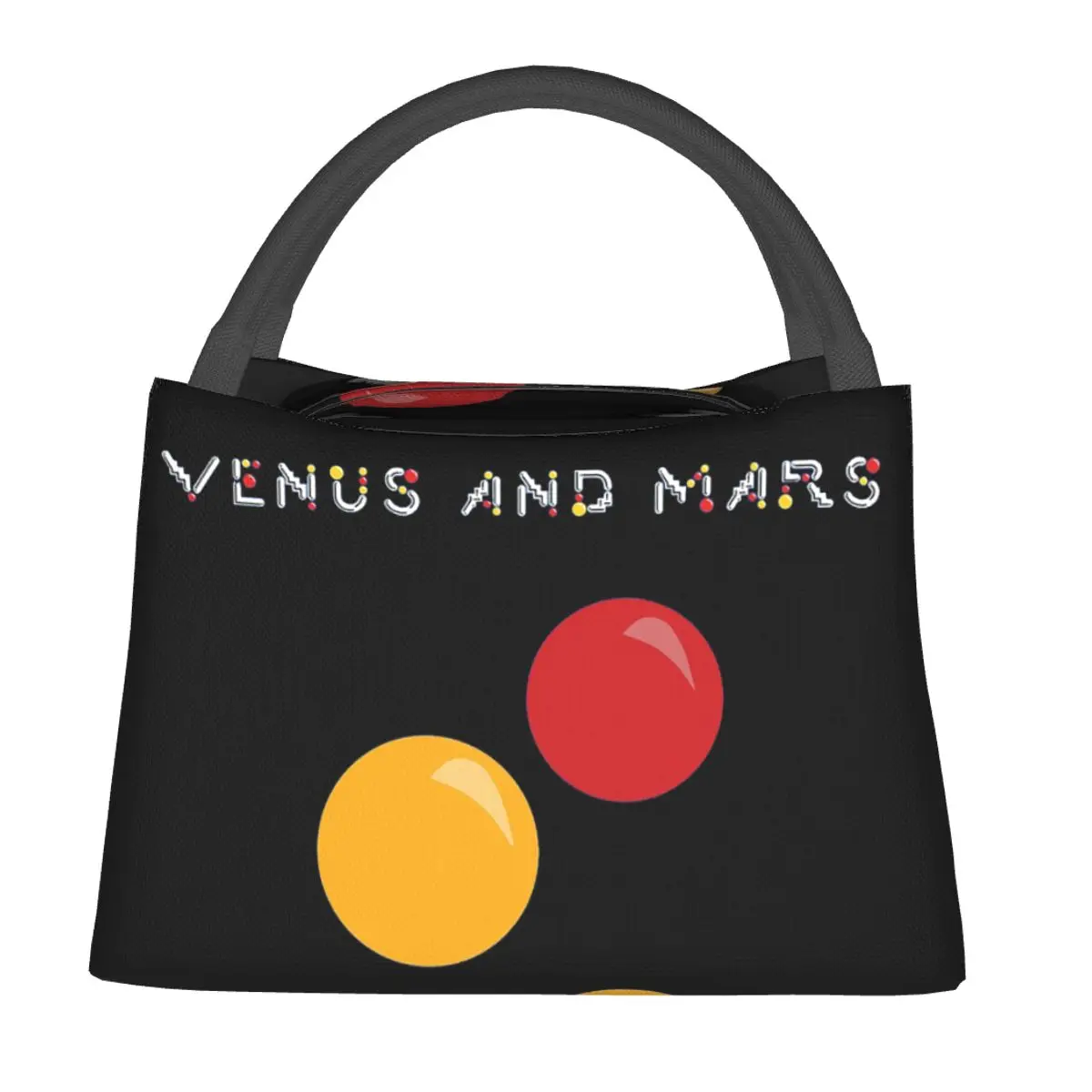 Venus And Mars Minimalist Album Cover Insulated Lunch Bag for Women Children Portable Food Boxes Thermal Lunch Box Tote