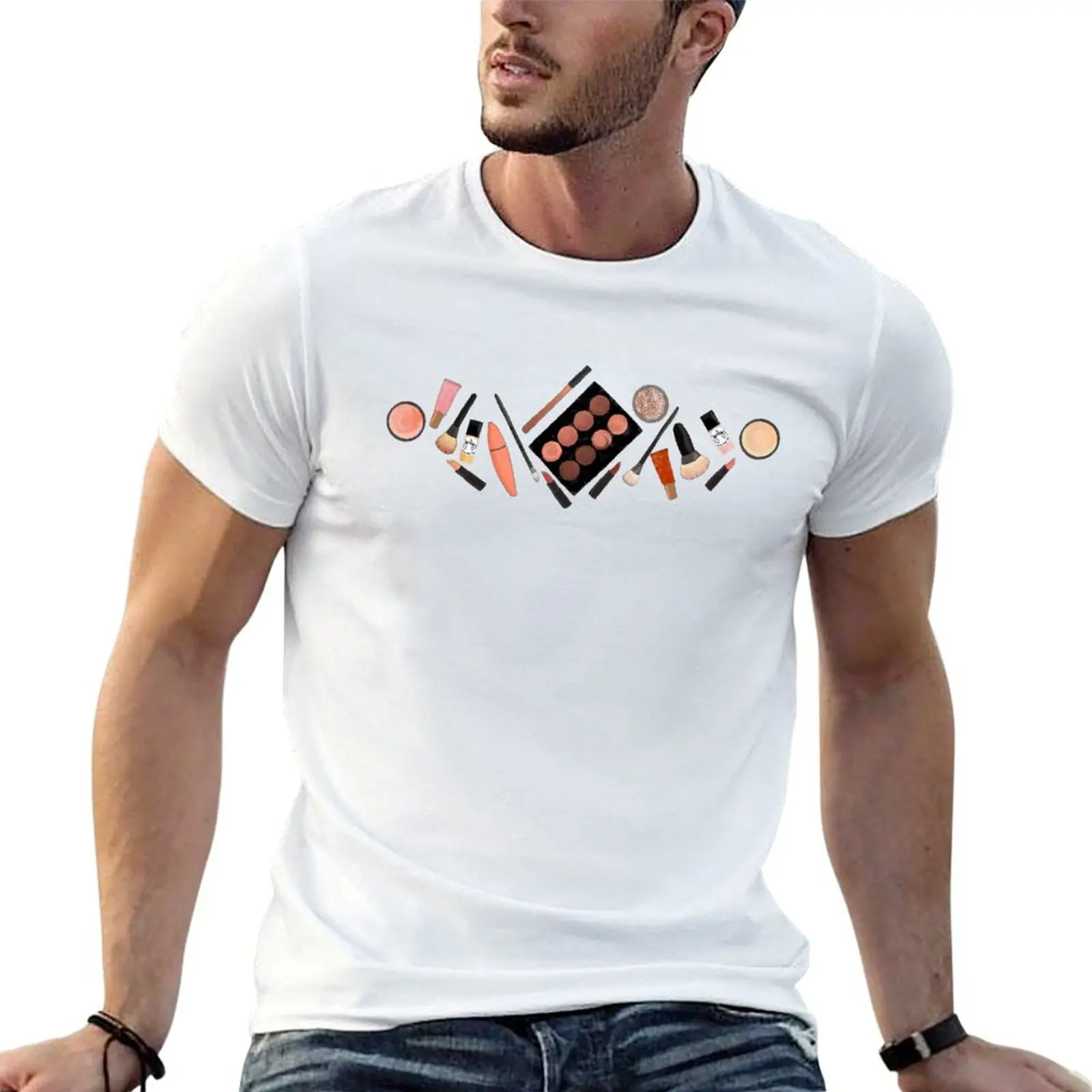 MAKEUP ROUTINE ? in foundation T-Shirt plus size clothes summer clothes t shirts for men cotton