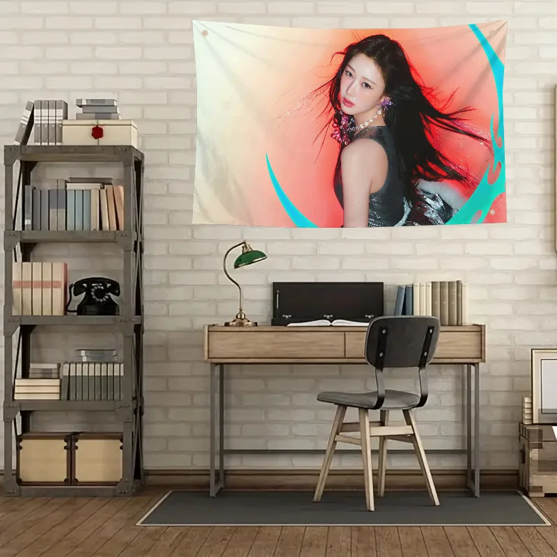 علم ألبوم Giselle Armageddon ، علم ديكور الغرفة ، أعلام ديكورات خارجية للغرف ، راية بأربعة فتحات ، 1 قائقي #4