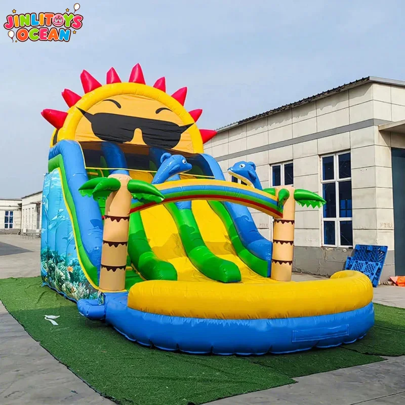 Durable PVC Inflatable Water Slide Outdoor Kids and Adults Out Play Equipment for Kids Party,Commercial Rental