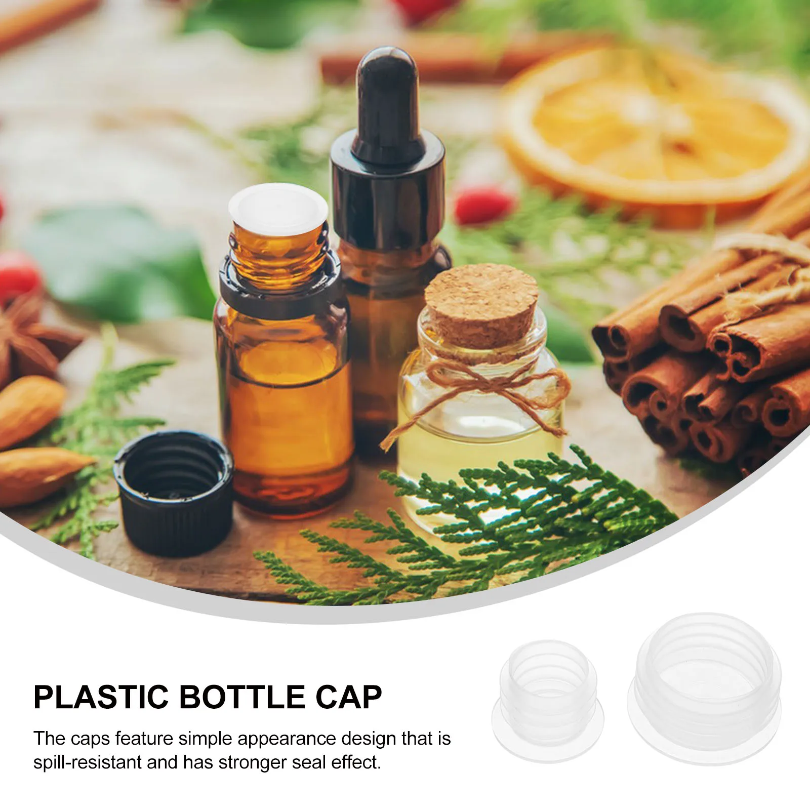 200 Pcs Salt Shaker Plastic Bottle Cap Lid Replacement Top for Water Protective Lids