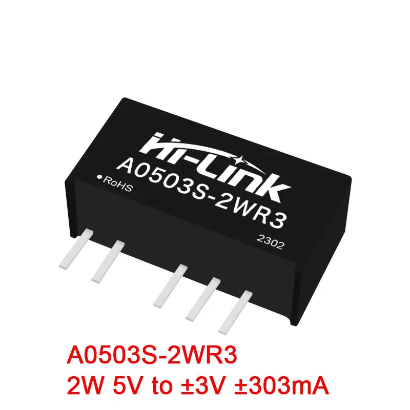 5Pcs/1Dual Output A0505S-2WR3 A0512S-2WR3 5V to 2W 3.3V/5V/9V/12V/15V/24V DC DC Switching Power Adapter Supply Modulec
