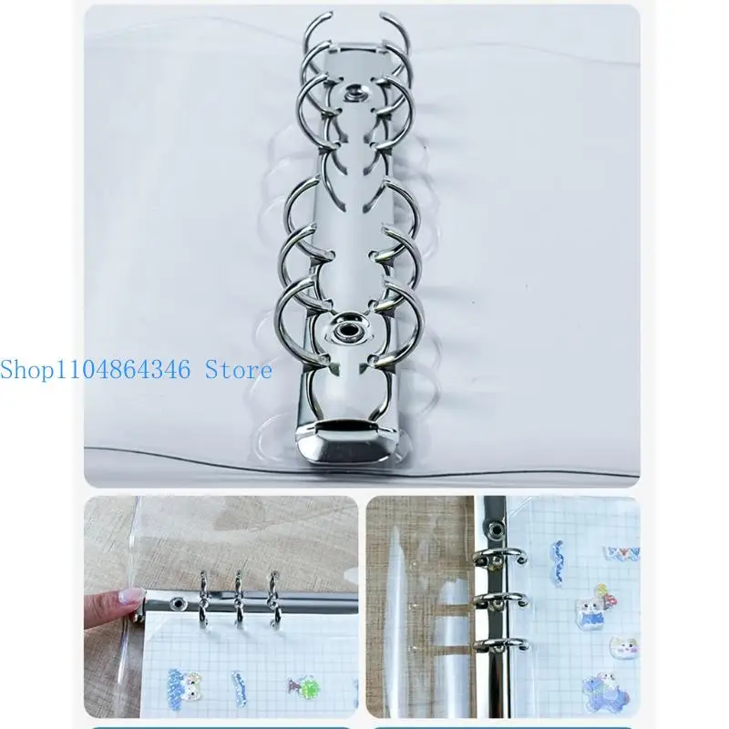 5asd A 6 6 Nhẫn Bìa Chất Kết Dính Bìa Mềm Bìa Rõ Ràng Ngân Sách Chất Kết Dính Vòng Nhẫn Bìa Bìa cho Văn Phòng