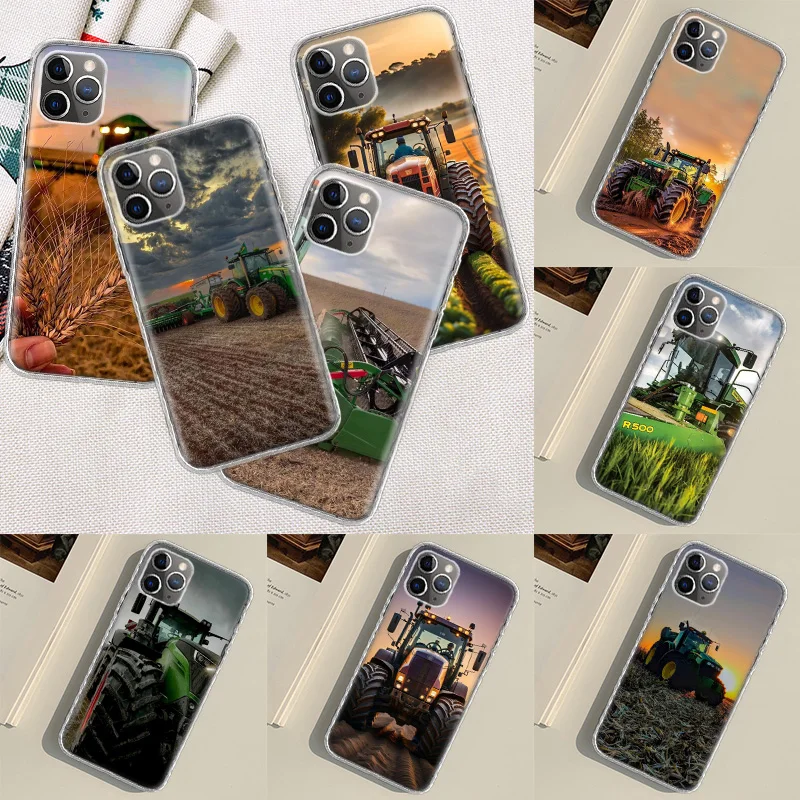 Farm Machinery Harvesters Phone Case For Apple Iphone 15 14 13 16 Pro Max Cover 11 12 Mini Fundas X XS Max XR 8 7 Plus Shell Coq