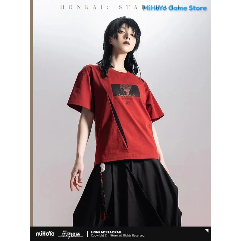 [Genuine] Blade Short Sleeve MiHoYo Official Honkai Star Rail Blade Theme Impression Series T-shirts Doujin Cosplay Couple Top