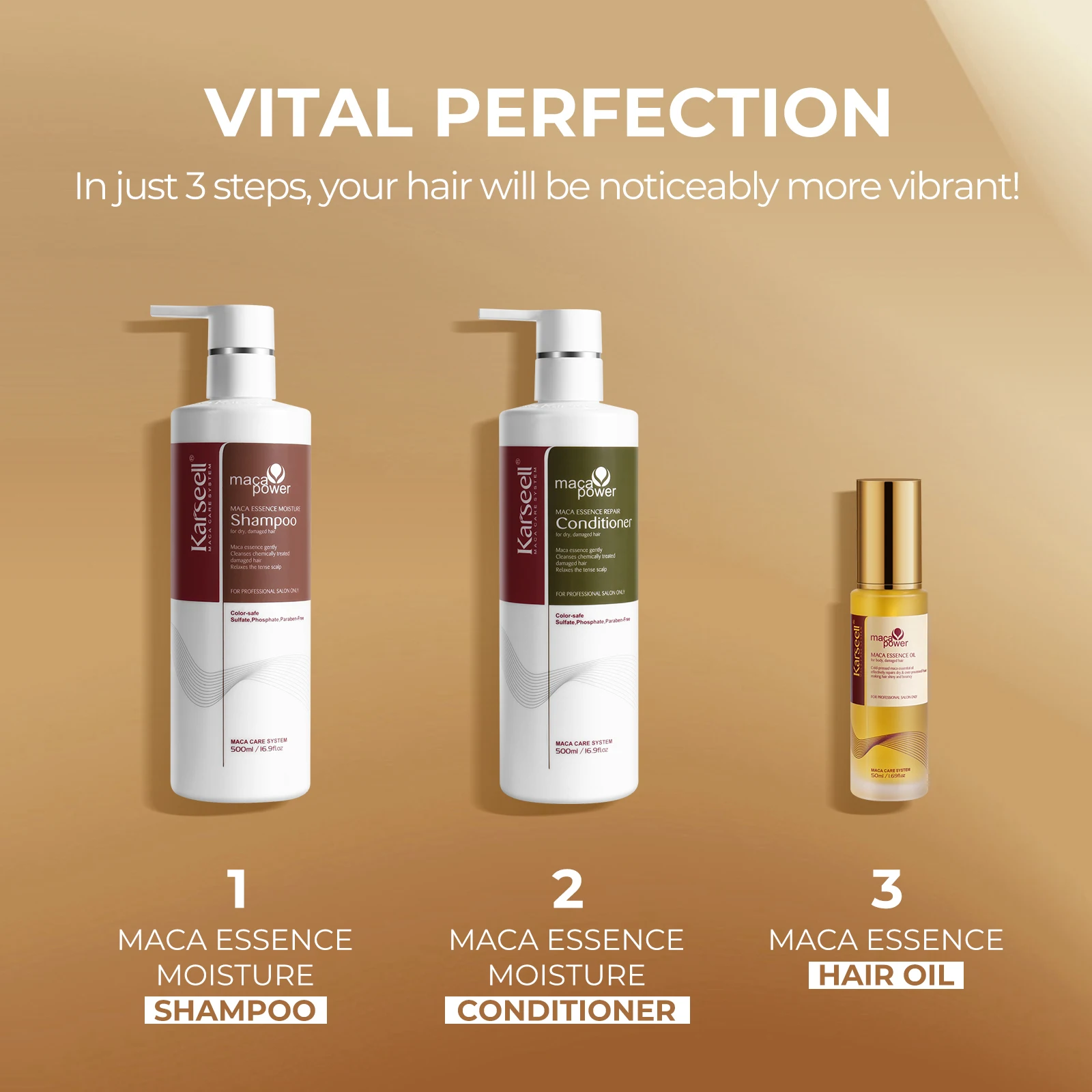 شامبو وبلسم زيت الشعر من كارسييل كولاجين كابيلو أرغان، سلسلة منتجات العناية بالشعر للشعر الجاف التالف، جميع أنواع الشعر