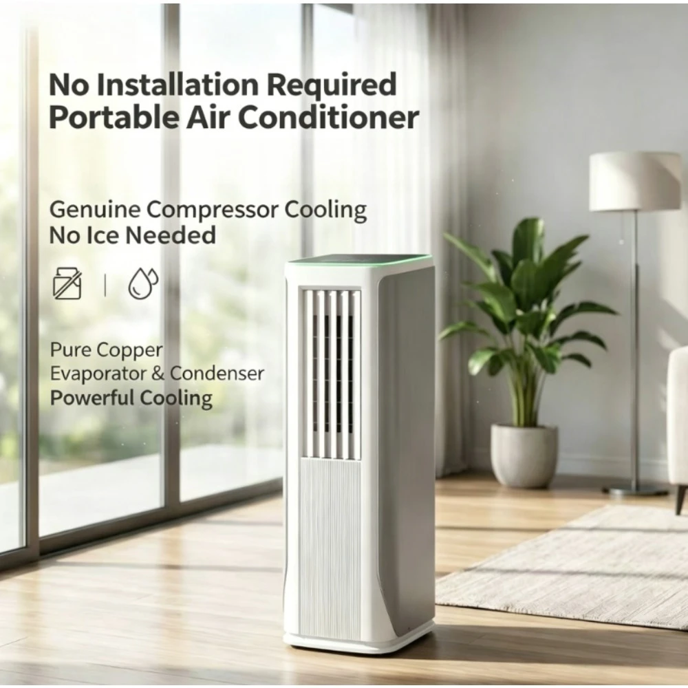 Mobile air conditioner installation-free all-in-one machine, single cooling and heating dual-purpose kitchen room