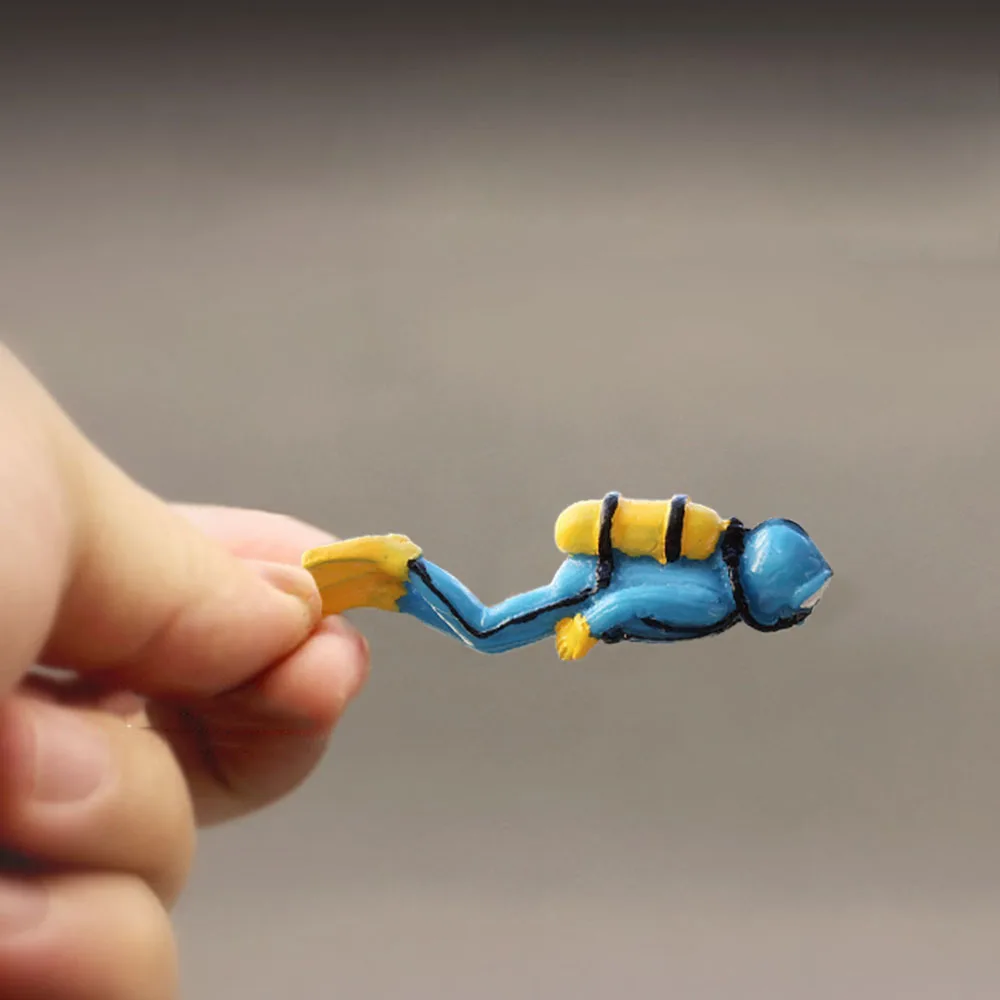 3D Miniature Oceans Scene Model Figurine Underwater World Sea Explore Divers Oceans Decoration Action Figures Toys