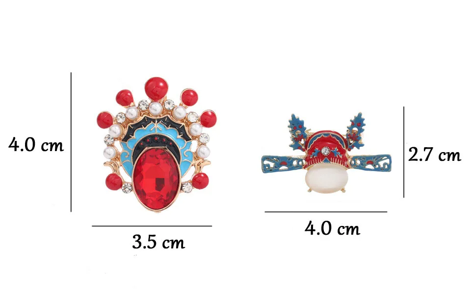 New hot selling cross-border fashion creative heavy industry enamel drip oil carnival mask brooch alloy personality