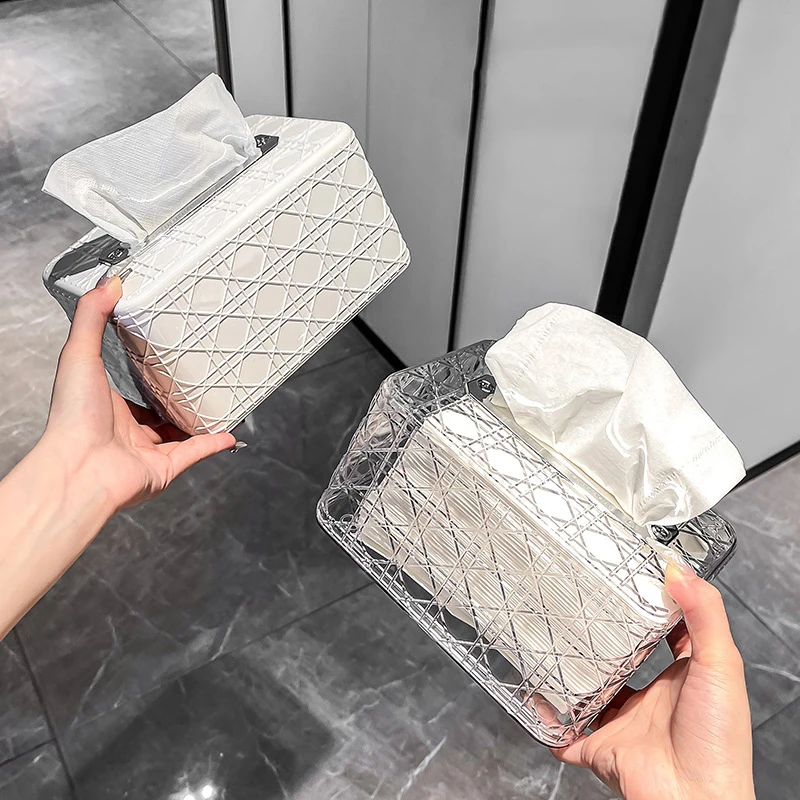 새로운 등나무 패턴 티슈 상자 거실 종이 상자 데스크탑 티슈 상자 자동차 티슈 상자 화장실 티슈 상자