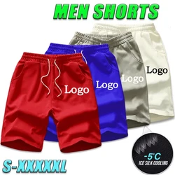 Pantalones cortos de moda para hombre, Shorts deportivos informales para correr, personalizables con tu logotipo, Verano