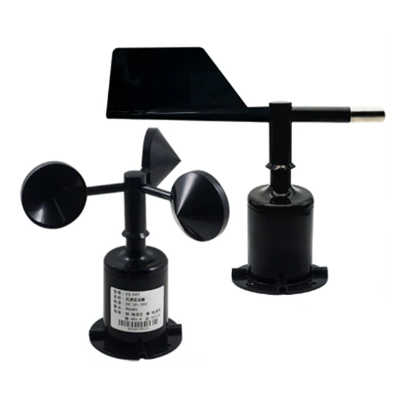 30M/S Polycarbonate Wind Speed Direction Sensor Weather Station Outdoor 3 Cup Anemometers Sensor Output 0-5V