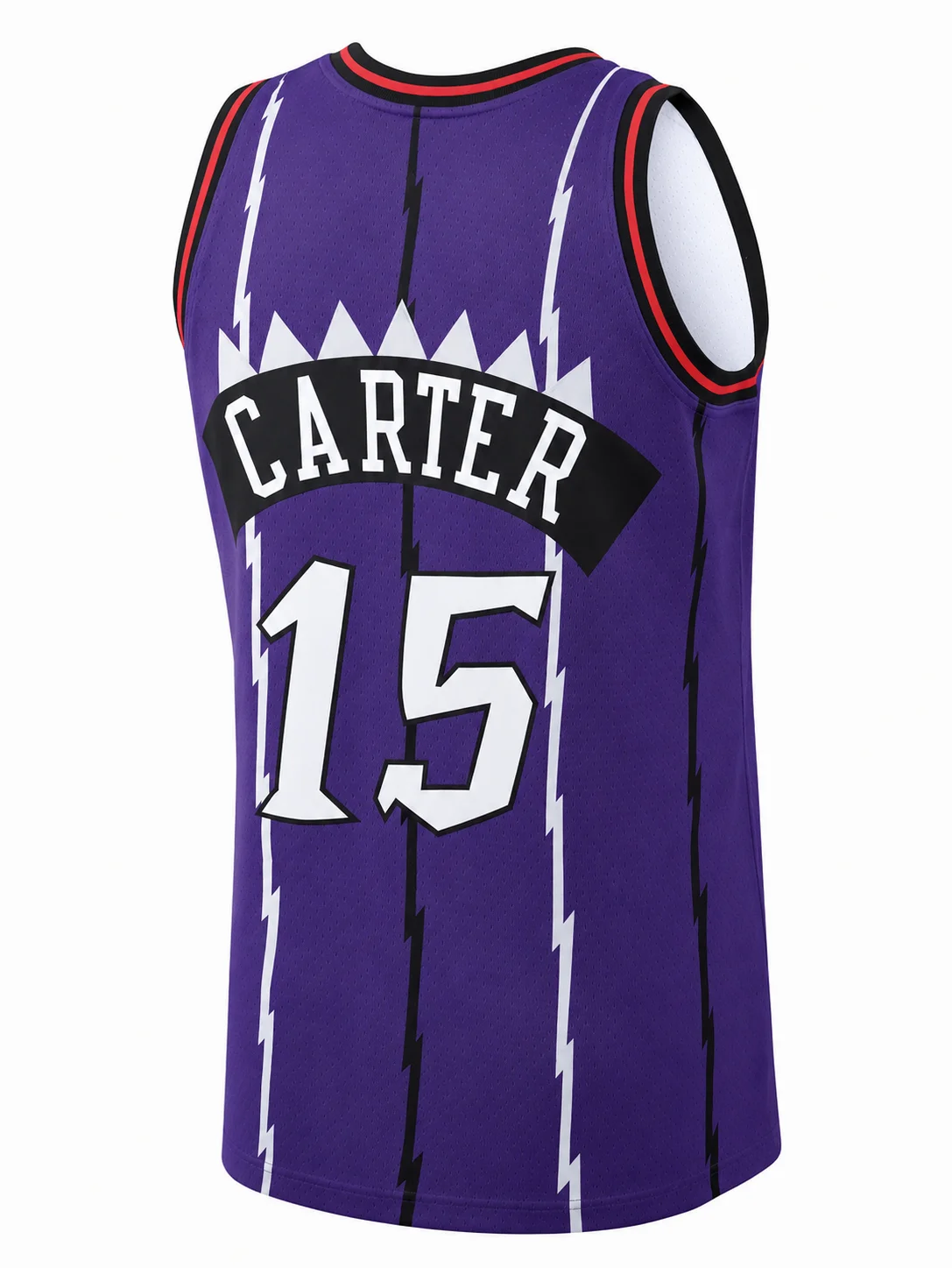 2026 Hot Sale Retro Carter 15 Raptors Purple Lightning Print Jersey Streetwear Fan Basketball Tank Top Men and Kids
