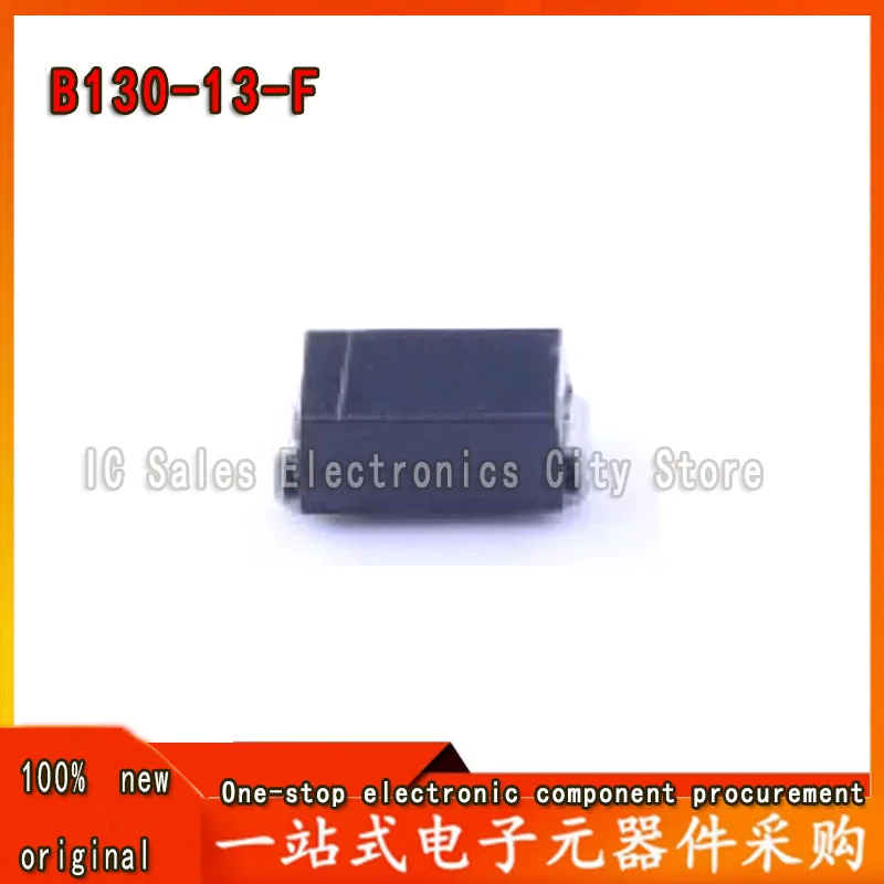 100 peças 200 peças 300 peças B130-13-F b130 sma DO-214AC 30v 1a ic melhor qualidade