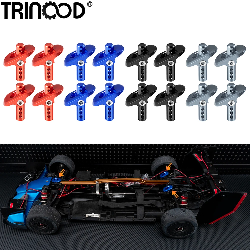 

TRINOOD 4Pcs Aluminum Body Post Mount for A-RRMA 1/7 FELONY 6S, 1/8 VENDETTA 3S, 1/8 Infraction BLX 3S Upgrade Parts