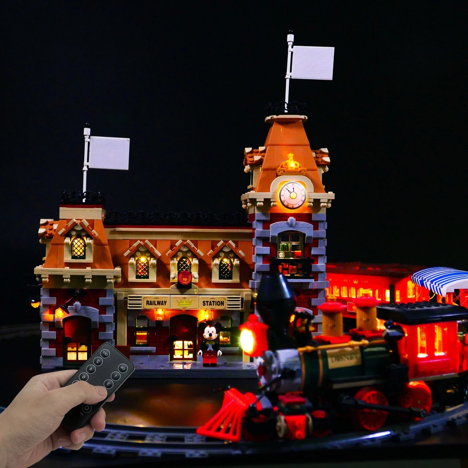

LED Lighting Set Suitable for LEGO Train and Station 71044 Lighting Gift (Excluding Building Blocks)