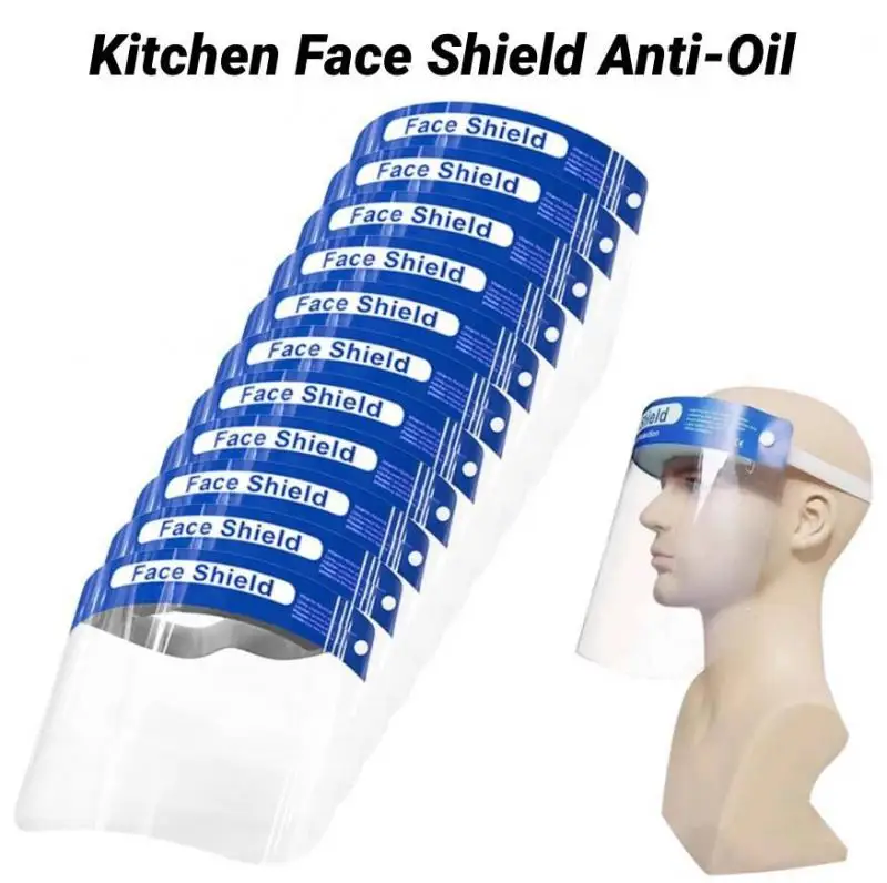 Kitchen Face Shield Anti-Oil Onion Goggles Protection Anti-fog Visor Face Protective Mask Mascarilla Reutilizable Cooking Tool