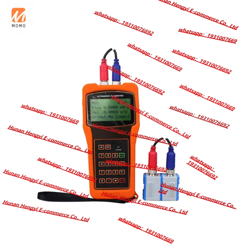 TUF-2000H L（DN450-DN1000）RS232 Sea River Milk Water Handheld Flowmeter Liquid Alcohol Ultrasonic Flow Meter with Data Logger