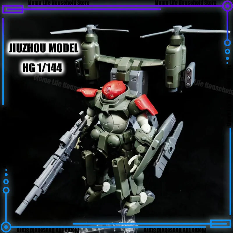 En Stock JIUZHOU 1/144 HG GG 001RB Grimoire boina roja con Kits de modelos de ensamblaje de aviones figura de acción de Anime Robot modelo de plástico