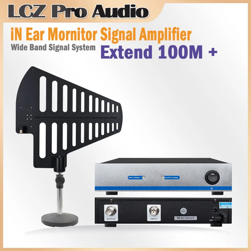 Lcz Audio Ua90-at In-ear Mornitoring Wide Band Signal Amplificador para Iem Stage Return in Ear Monitor Antena Sistema de Distribuição