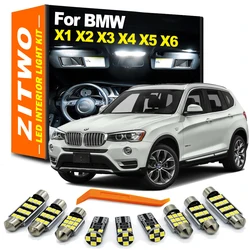 Complete Canbus Car Interior LED Bulb Foot Door Map Light Kit For BMW X1 E84 F48 X2 F39 X3 E83 F25 X5 E53 E70 X6 E71 Accessories