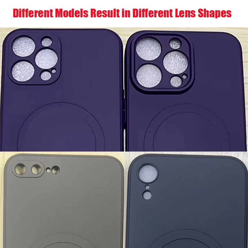 حافظة لهاتف Magsafe المغناطيسي اللاسلكي للشحن السائل من السيليكون لهاتف آيفون 15 14 13 12 11 Pro Max غطاء خلفي صغير مقاوم للصدمات #6