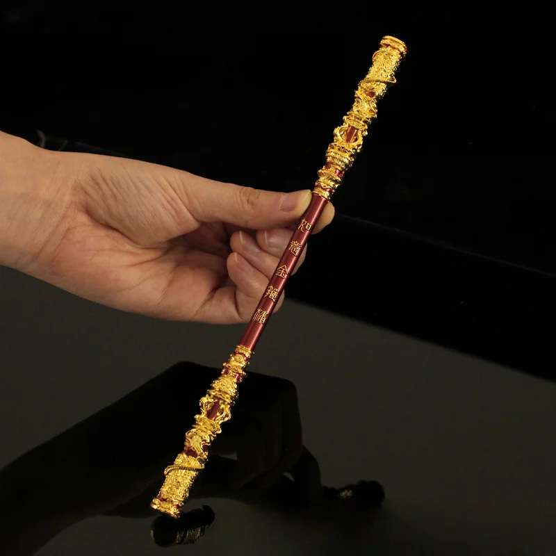 Миф Wukong креативное украшение Sun Wukong Ruyi Золотое кольцо Металлическое оружие Prop Qitian Dasheng орнамент