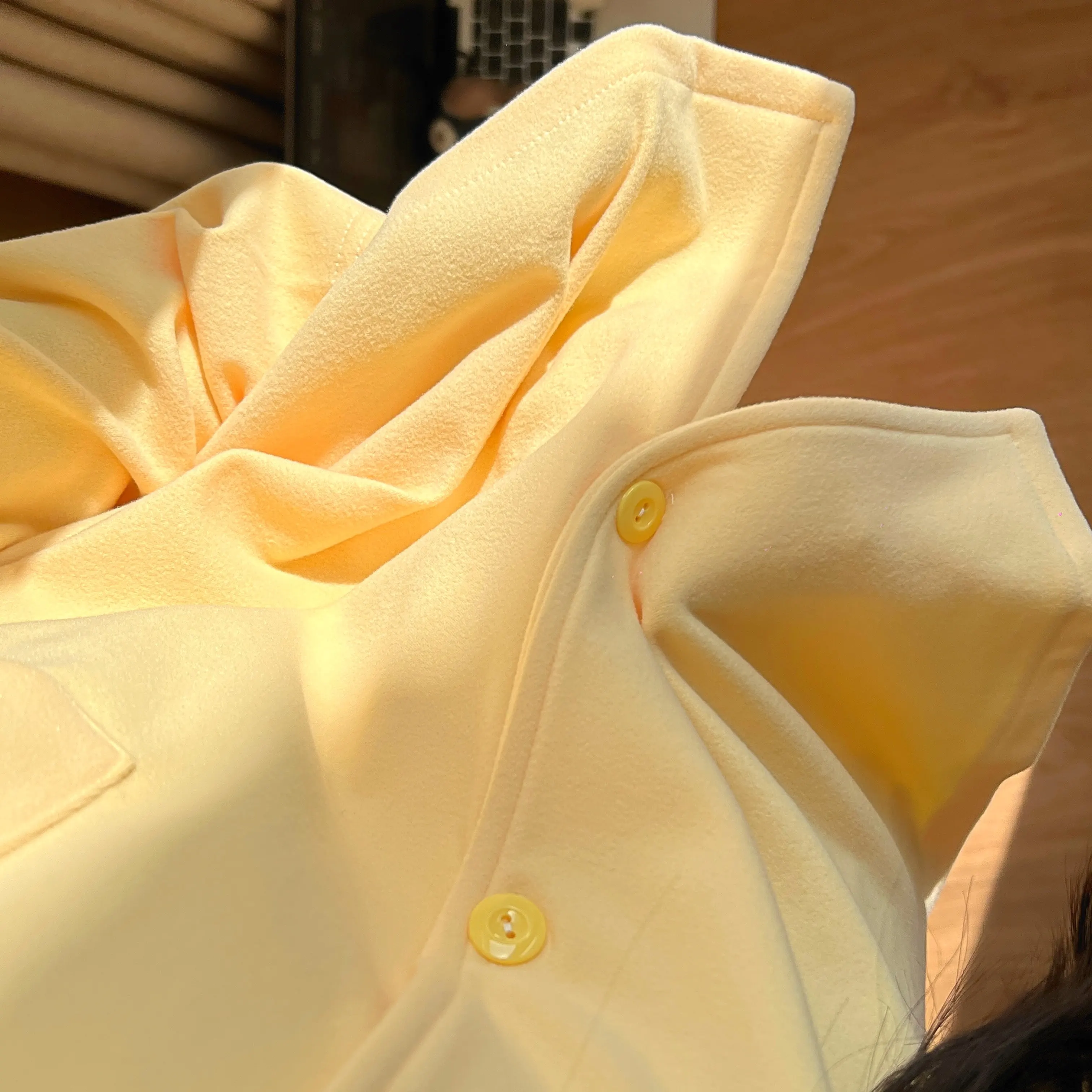 디즈니 미키 마우스 Pjs 여성 잠옷 소녀 겨울 얇은 벨벳 양털 귀여운 노란색 잠옷 만화 패션 애니메이션 홈 의류