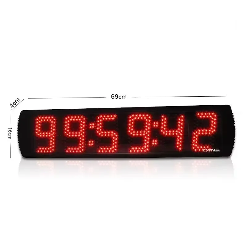 5 Inch Electronic Stopwatch Timer Digital Clock LED Display for Semi Indoor Swimming Pool Solid Section Single Sided