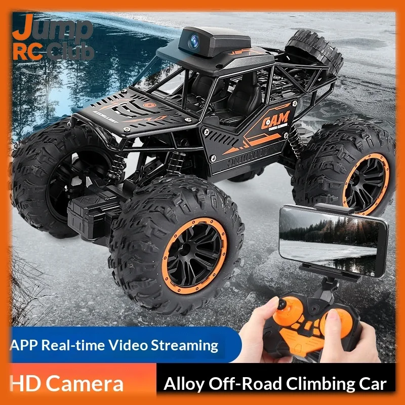 

Радиоуправляемая машинка из сплава с HD WiFi-камерой, записью видео в реальном времени через приложение, высокоскоростной внедорожный краулер для мальчиков и детей