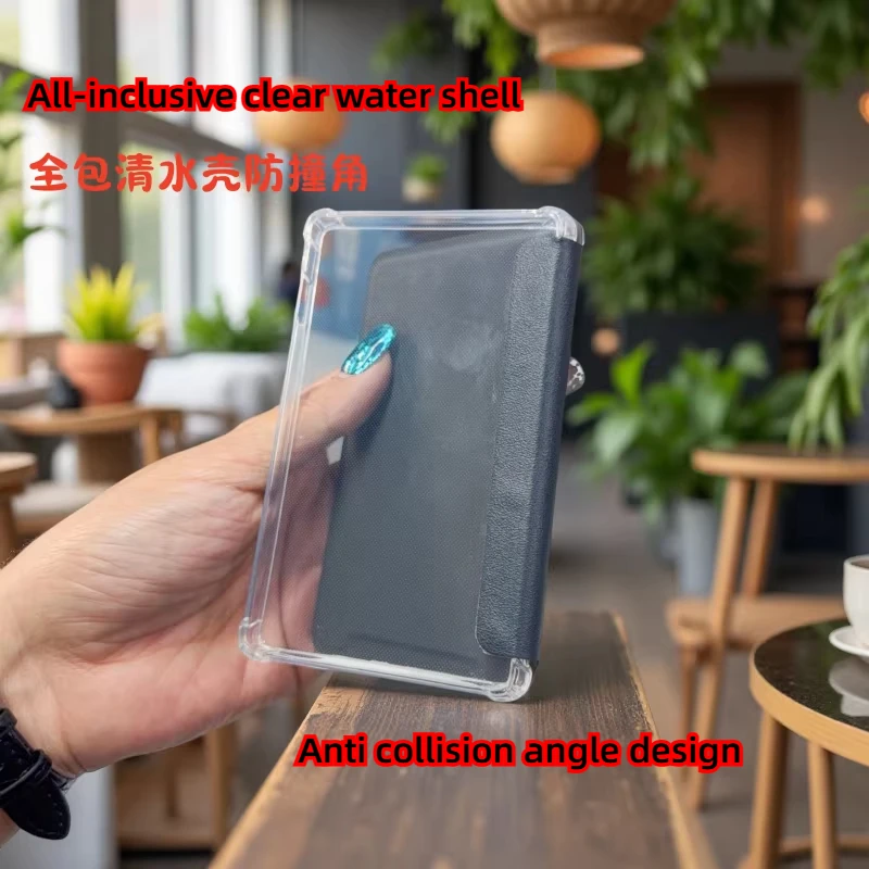 Flip Design Side-mounted Protective Case Inclusive Shockproof for XTEINK X3/X4 Reader SilkFlip Cover Shell Transparent Back Case