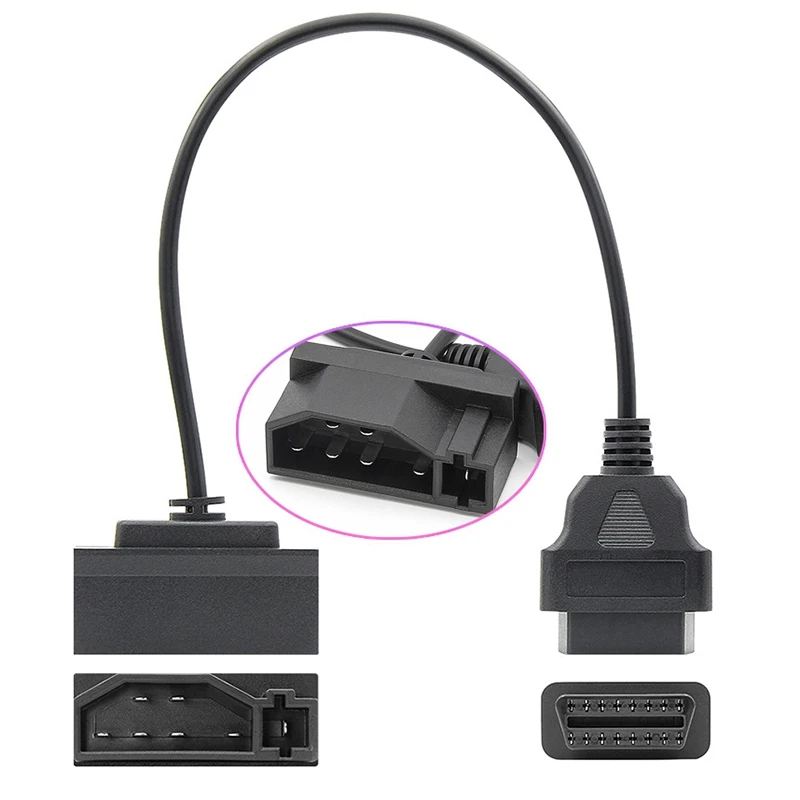 For Ford Automobile 7 To 16 Pin Car OBD2 Adapters Extension Cable OBD Connectors ELM327 Diagnostic Tool